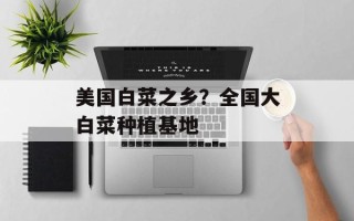 美国白菜之乡？全国大白菜种植基地