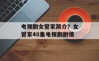 电视剧女管家简介？女管家48集电视剧剧情
