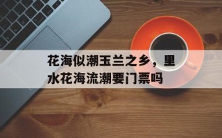 花海似潮玉兰之乡，里水花海流潮要门票吗