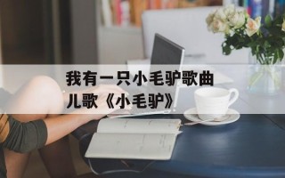 我有一只小毛驴歌曲 儿歌《小毛驴》