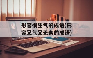 形容很生气的成语(形容又气又无奈的成语)