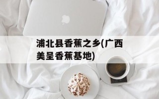 浦北县香蕉之乡(广西美呈香蕉基地)