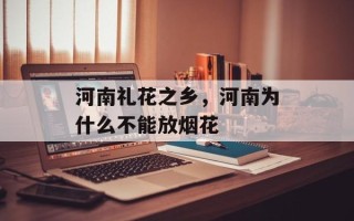 河南礼花之乡，河南为什么不能放烟花