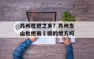 苏州枇杷之乡？苏州东山枇杷有釆摘的地方吗