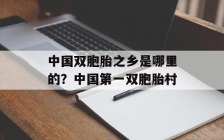中国双胞胎之乡是哪里的？中国第一双胞胎村