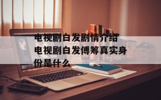 电视剧白发剧情介绍 电视剧白发傅筹真实身份是什么