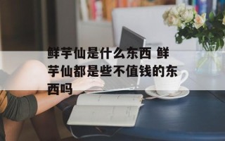 鲜芋仙是什么东西 鲜芋仙都是些不值钱的东西吗