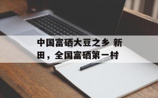 中国富硒大豆之乡 新田，全国富硒第一村