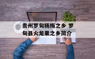 贵州罗甸杨梅之乡 罗甸县火龙果之乡简介