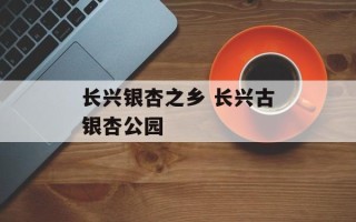 长兴银杏之乡 长兴古银杏公园
