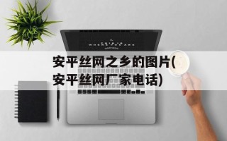 安平丝网之乡的图片(安平丝网厂家电话)