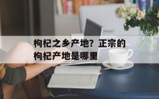 枸杞之乡产地？正宗的枸杞产地是哪里