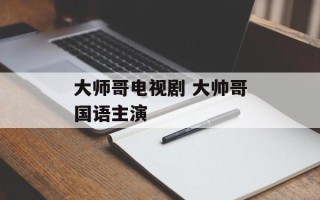 大师哥电视剧 大帅哥国语主演