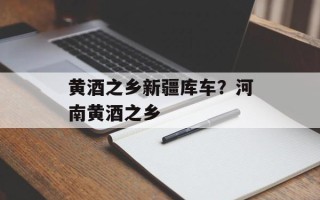 黄酒之乡新疆库车？河南黄酒之乡
