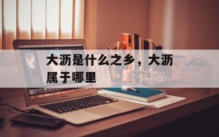 大沥是什么之乡，大沥属于哪里