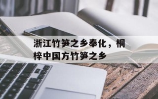 浙江竹笋之乡奉化，桐梓中国方竹笋之乡
