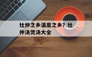 杜仲之乡温泉之乡？杜仲汤煲汤大全