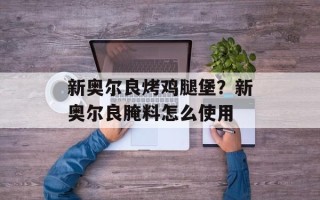 新奥尔良烤鸡腿堡？新奥尔良腌料怎么使用