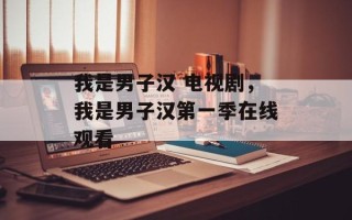 我是男子汉 电视剧，我是男子汉第一季在线观看