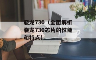 骁龙730（全面解析骁龙730芯片的性能和特点）