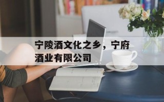 宁陵酒文化之乡，宁府酒业有限公司