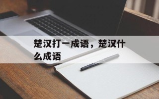 楚汉打一成语，楚汉什么成语