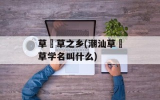 草粿草之乡(潮汕草粿草学名叫什么)