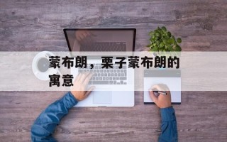 蒙布朗，栗子蒙布朗的寓意