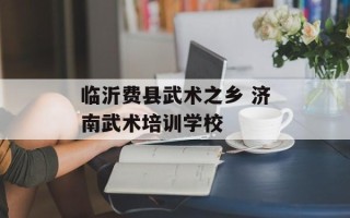 临沂费县武术之乡 济南武术培训学校