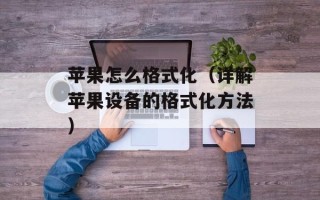 苹果怎么格式化（详解苹果设备的格式化方法）
