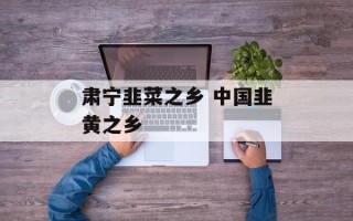 肃宁韭菜之乡 中国韭黄之乡