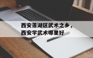 西安莲湖区武术之乡，西安学武术哪里好