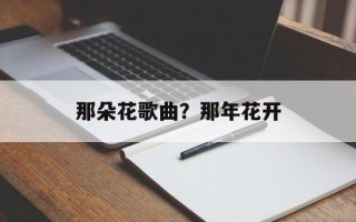 那朵花歌曲？那年花开