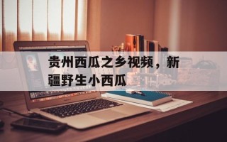 贵州西瓜之乡视频，新疆野生小西瓜
