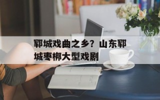 郓城戏曲之乡？山东郓城枣梆大型戏剧