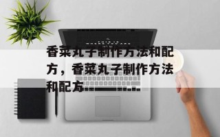 香菜丸子制作方法和配方，香菜丸子制作方法和配方