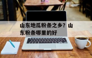 山东地瓜粉条之乡？山东粉条哪里的好