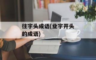 往字头成语(业字开头的成语)