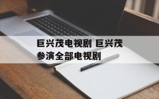 巨兴茂电视剧 巨兴茂参演全部电视剧