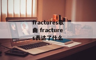 fractures歌曲 fractures表达了什么