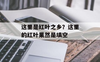 这里是红叶之乡？这里的红叶果然是填空