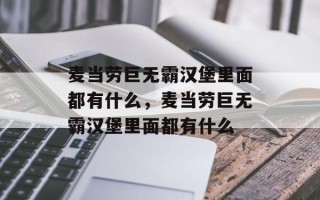 麦当劳巨无霸汉堡里面都有什么，麦当劳巨无霸汉堡里面都有什么