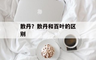 散丹？散丹和百叶的区别