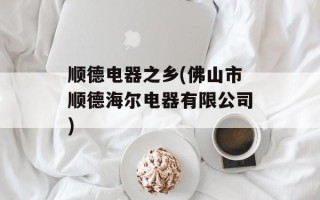 顺德电器之乡(佛山市顺德海尔电器有限公司)
