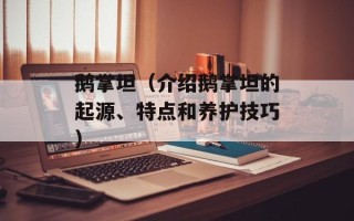 鹅掌坦（介绍鹅掌坦的起源、特点和养护技巧）