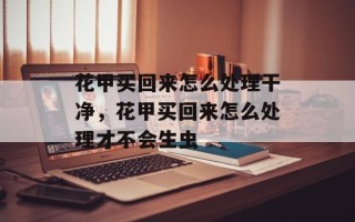 花甲买回来怎么处理干净，花甲买回来怎么处理才不会生虫