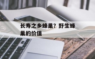 长寿之乡蜂巢？野生蜂巢的价值