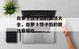 白萝卜饺子馅的做法大全，白萝卜饺子馅的做法最好吃
