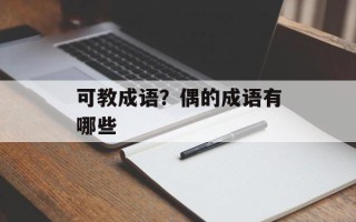 可教成语？偶的成语有哪些