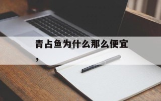 青占鱼为什么那么便宜，
